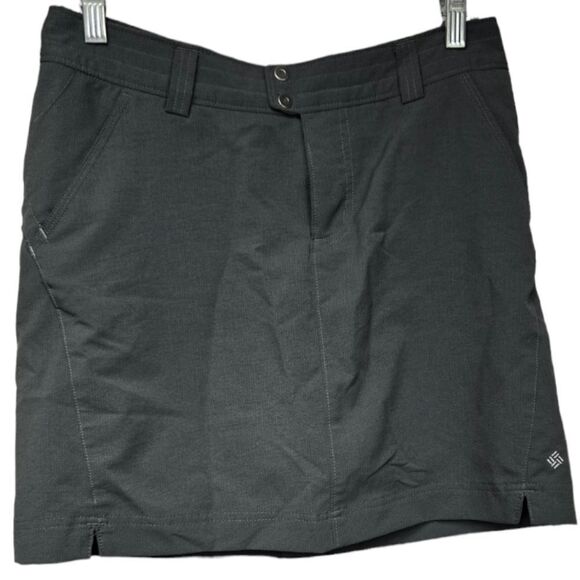Columbia Omni-Shade Packable Skort Sun Protection Hiking Trail Skirt/Short Gray - Picture 13 of 13